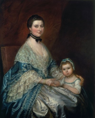 Mrs. Bedingfield and Her Daughter, 1760s by Thomas Gainsborough